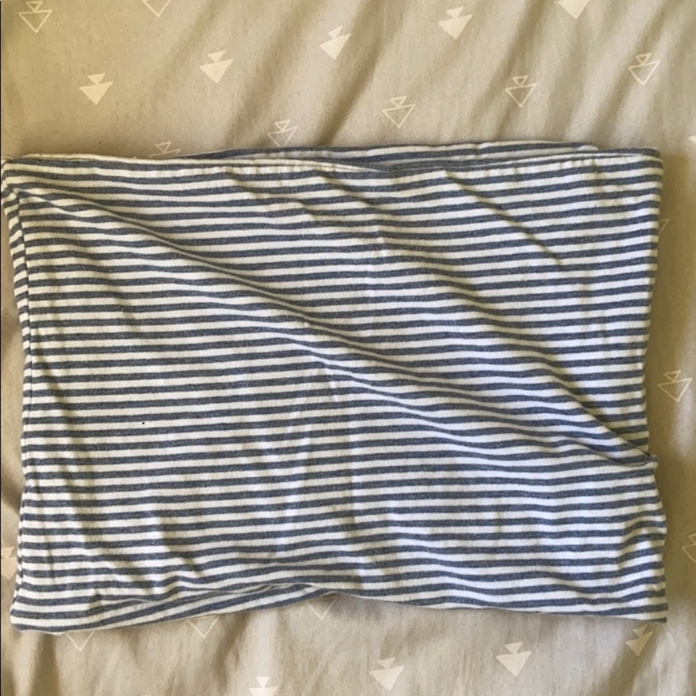 Brandy Tube top, blue and white stripes